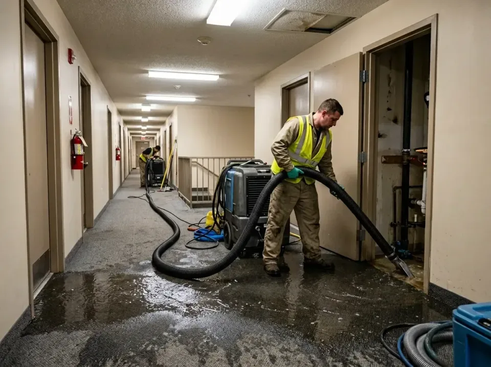 multi-unit-apartment-hallway-f-005 — frequently asked questions, Emergency Burst Pipe Water Extraction & Removal in East Hil…